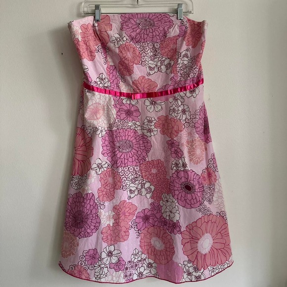 Vintage retro floral‎ y2k strapless - Picture 1 of 5